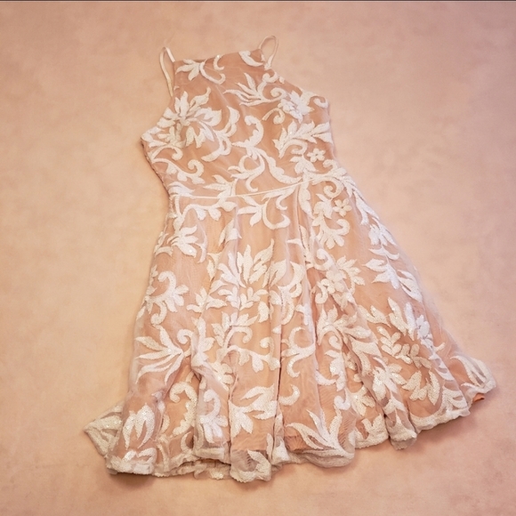 Jodi Kristopher Spaghetti Strap Sequined Dress 5 - Picture 2 of 7